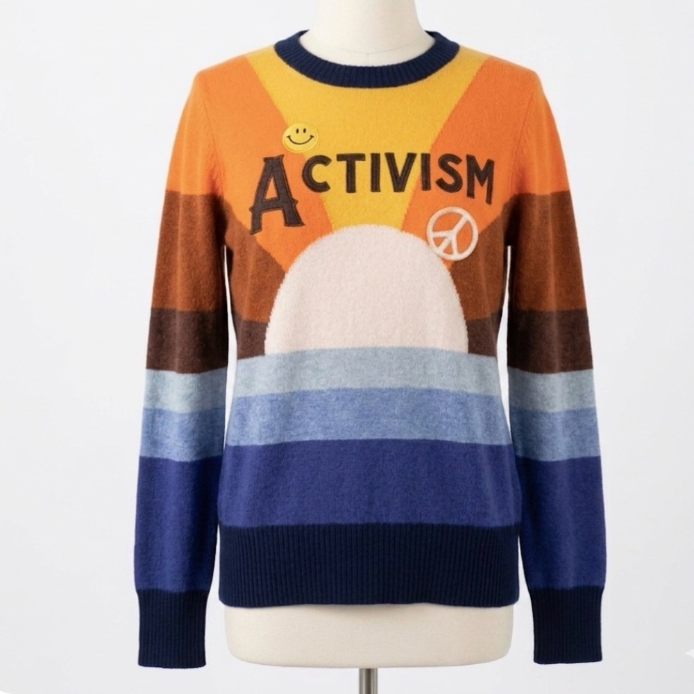 Stoned Immaculate California Dreamin' Wool Sweater Customized Activism MED EUC